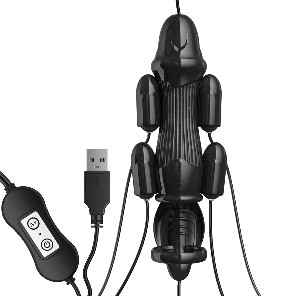 ปลอกสั่นสิลิโคน 8 นิ้ว สั่นได้ 10 โหมด ( รหัส RP497 )