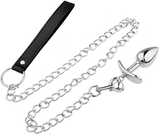 ปลั๊กแสตนเลสจุกก้นพร้อมโซ่จูง ( รหัส RD4646 )