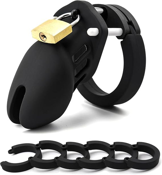 กรงล็อคพวงท่านชายแบบสิลิโคน ( รหัส RD569 )