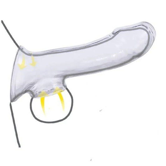 ปลอกสิลิโคนเรียบใส ยาว 6 นิ้ว ( รหัส RD405 )