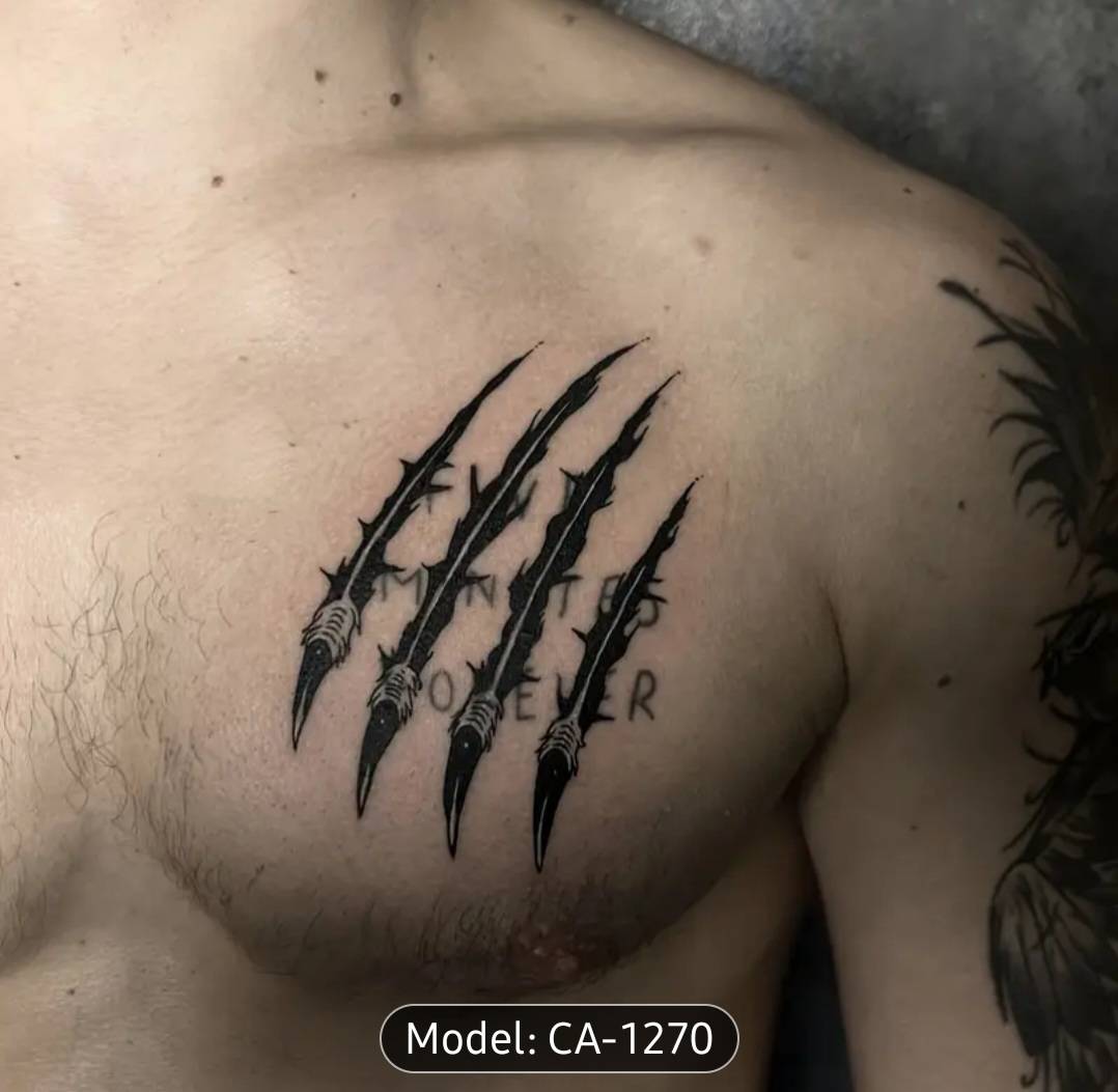 SET2 สติกเกอร์รอยสักแบบชั่วคราว ( รหัส AC9 )