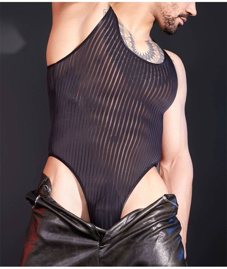 ชุด JUMPSUIT ซ๊ทรูผ้าลื่นขนาดฟรีไซส์ ( รหัส B065 )