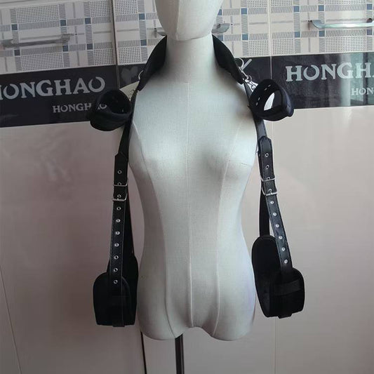 สายรั้งขาแบบเข็มขัดหนังและที่รัดมือ ( รหัส RD288 )