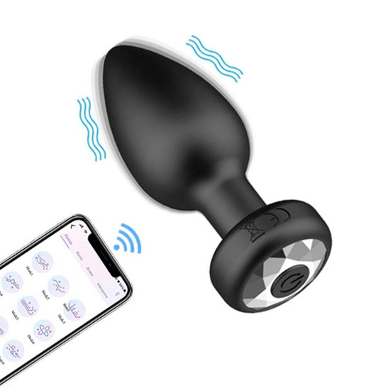 ปลั๊กจุกก้นยาว 3 นิ้วสั่นได้ ควบคุมด้วยมือถือ ( รหัส SA289 )