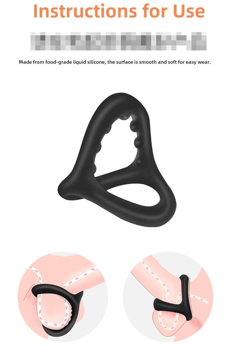 ห่วงสิลิโคนสามช่อง shark lock ( รหัส RD6146 )