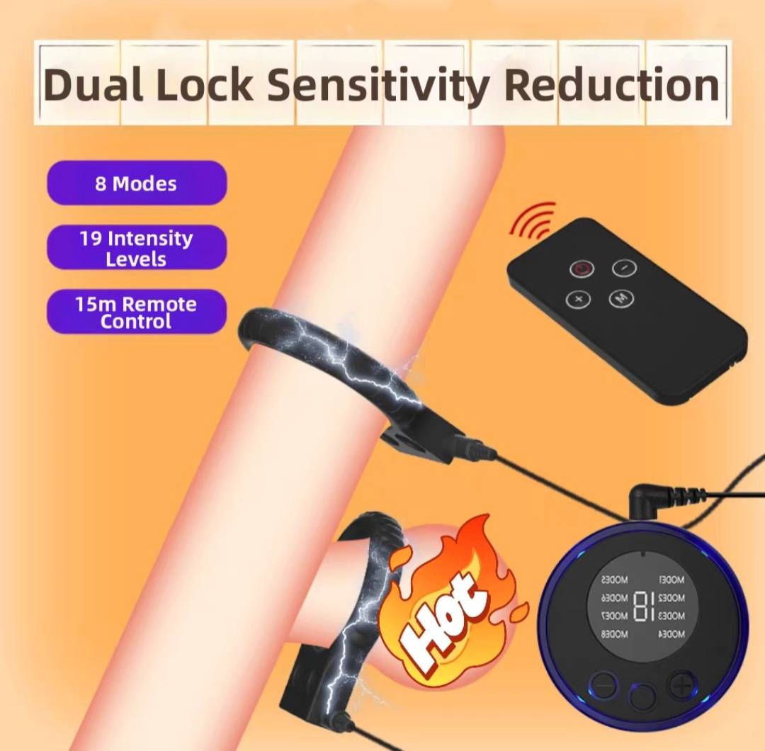 ห่วงสิลิโคนสวมลำแบบห่วงดับเบิ้ล ปล่อยกระแสไฟได้ ( รหัส RD1012 )