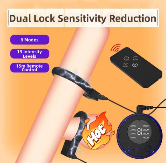 ห่วงสิลิโคนสวมลำแบบห่วงดับเบิ้ล ปล่อยกระแสไฟได้ ( รหัส RD1012 )