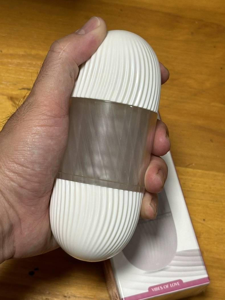 กระบอกสิลิโคนปลายทะลุสองด้าน ยาว 5.5 นิ้ว ( รหัส BE246 )