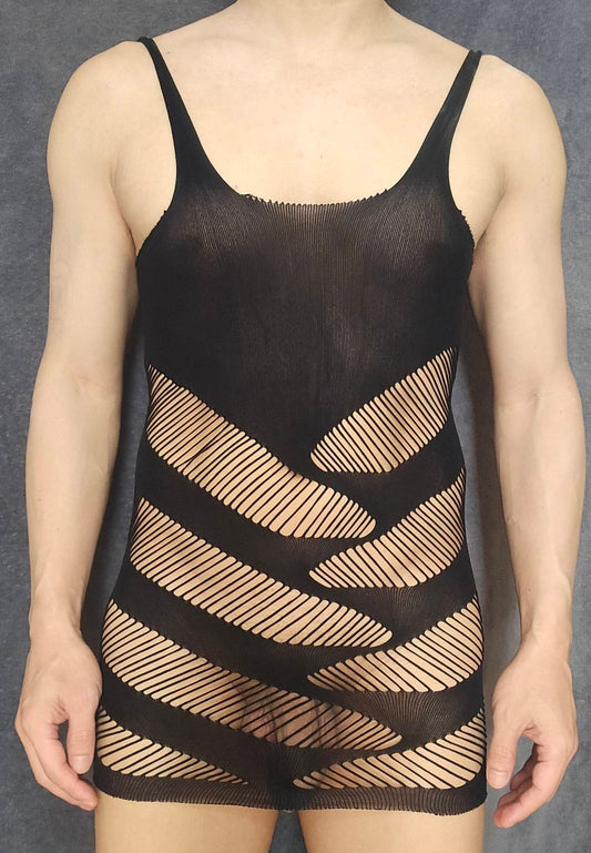 เสื้อกล้ามรัดรูปซีทรูยืดหยุ่นสูง ขนาดฟรีไซส์ ( รหัส B3369 )