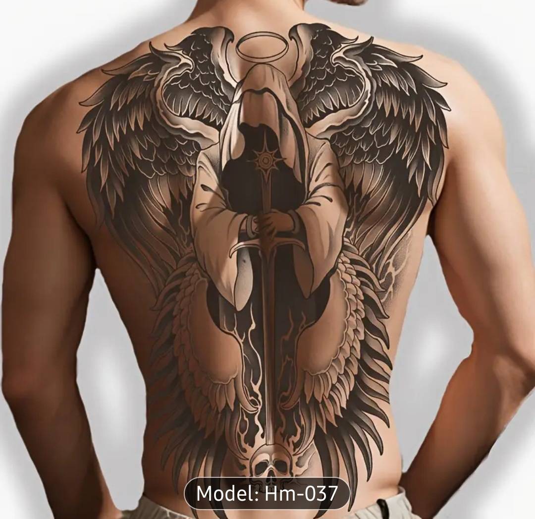 SET9 สติกเกอร์รอยสักแบบชั่วคราว ( รหัส AC25 )