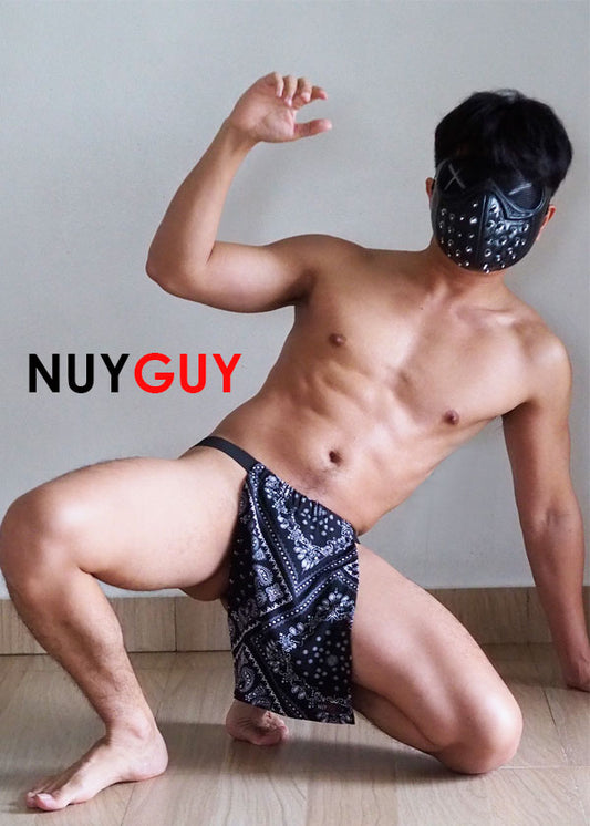 NUYGUY กางเกงในแบบ FUNDOSHI ไสตล์ญี่ปุ่น ขนาดฟรีไซส์ ( รหัส NG1029 )