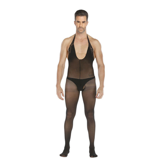 ชุดเกย์ผ้ายืดซีทรู ขนาดฟรีไซส์ ( รหัส B013 )