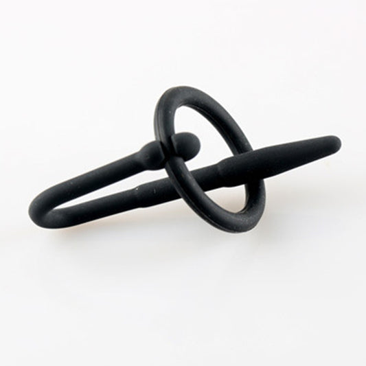 ห่วงสวมหัวพร้อมแท่งสอดรูฉี่แบบสิลิโคน ( รหัส RD526 )